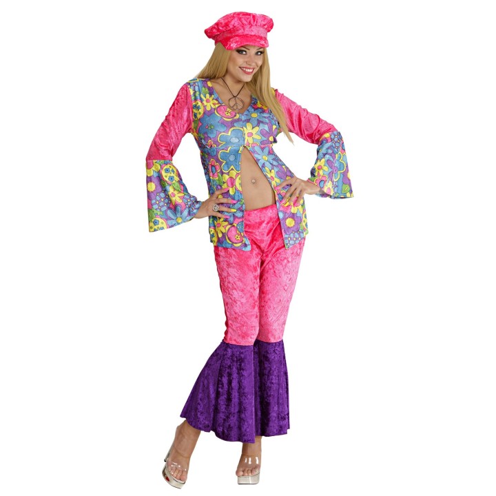 Hippie kostuum dames carnaval velvet