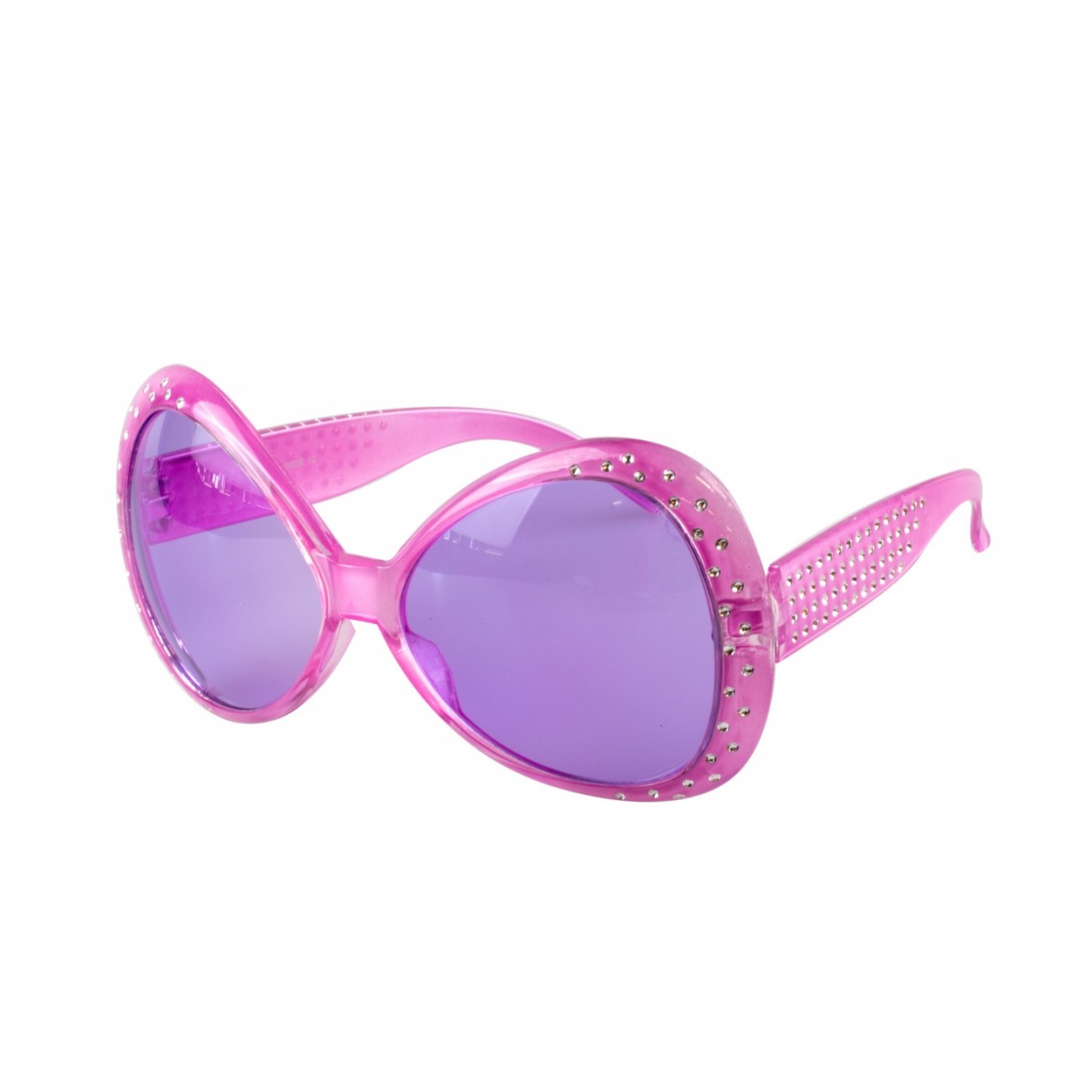 Feestbril paars bril carnaval disco partybril