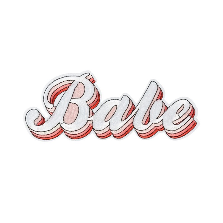 "Babe" strijkapplicatie opstrijk patch vrijgezellen