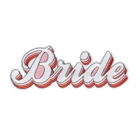 "Bride" strijkapplicatie opstrijk patch vrijgezellenfeest
