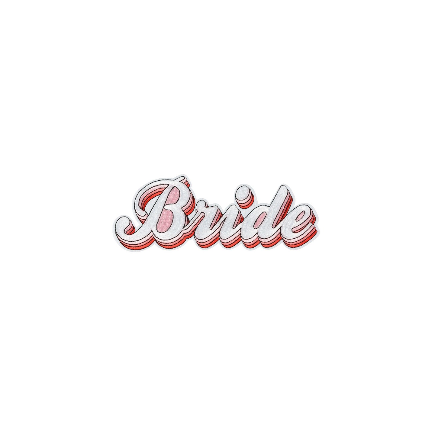 "Bride" strijkapplicatie opstrijk patch vrijgezellenfeest