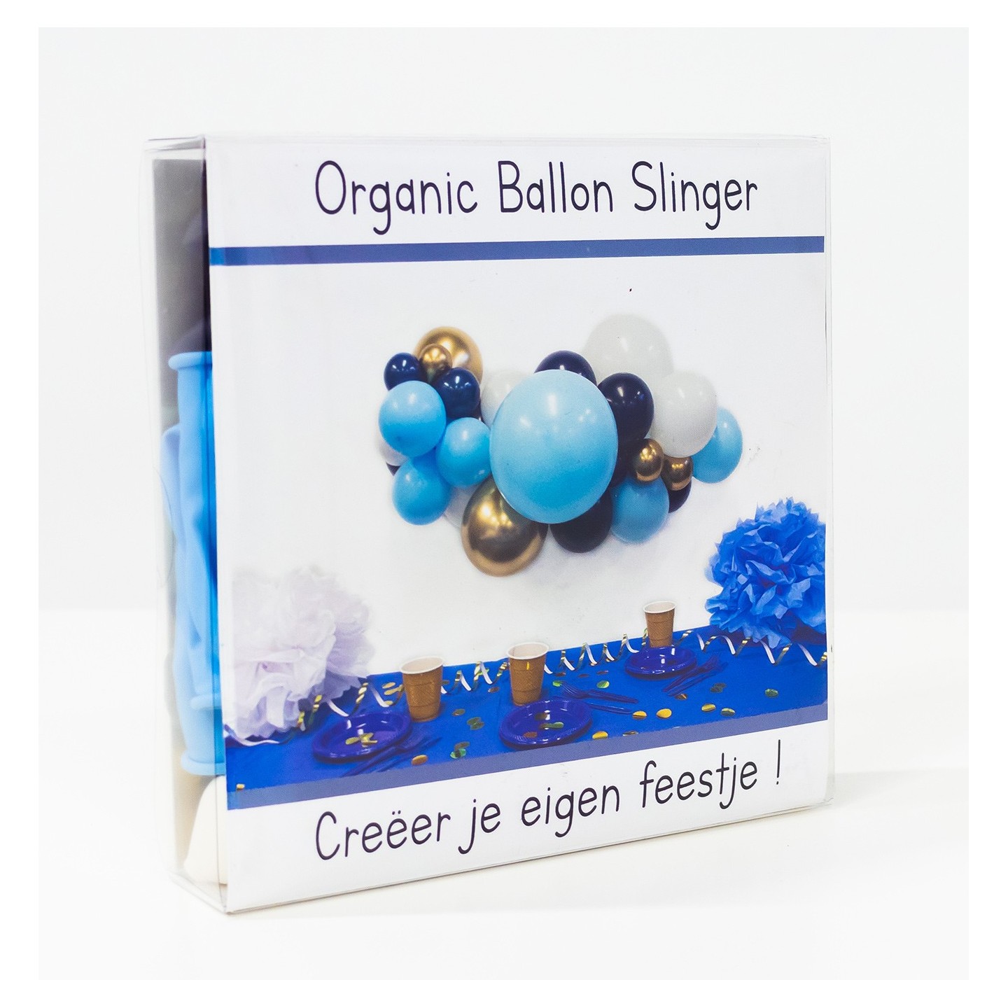 ballonslinger kit ballonenboog pakket diy blauw
