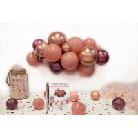 ballonslinger kit ballonenboog pakket diy roze rose goud