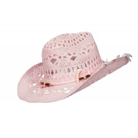 festival hoed dames ibiza strohoed roze