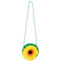 Flower power hippie handtas accessoires zonnebloem