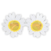 Feestbril retro hippie party bril bloem