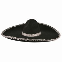 Mexicaanse hoed sombrero zwart