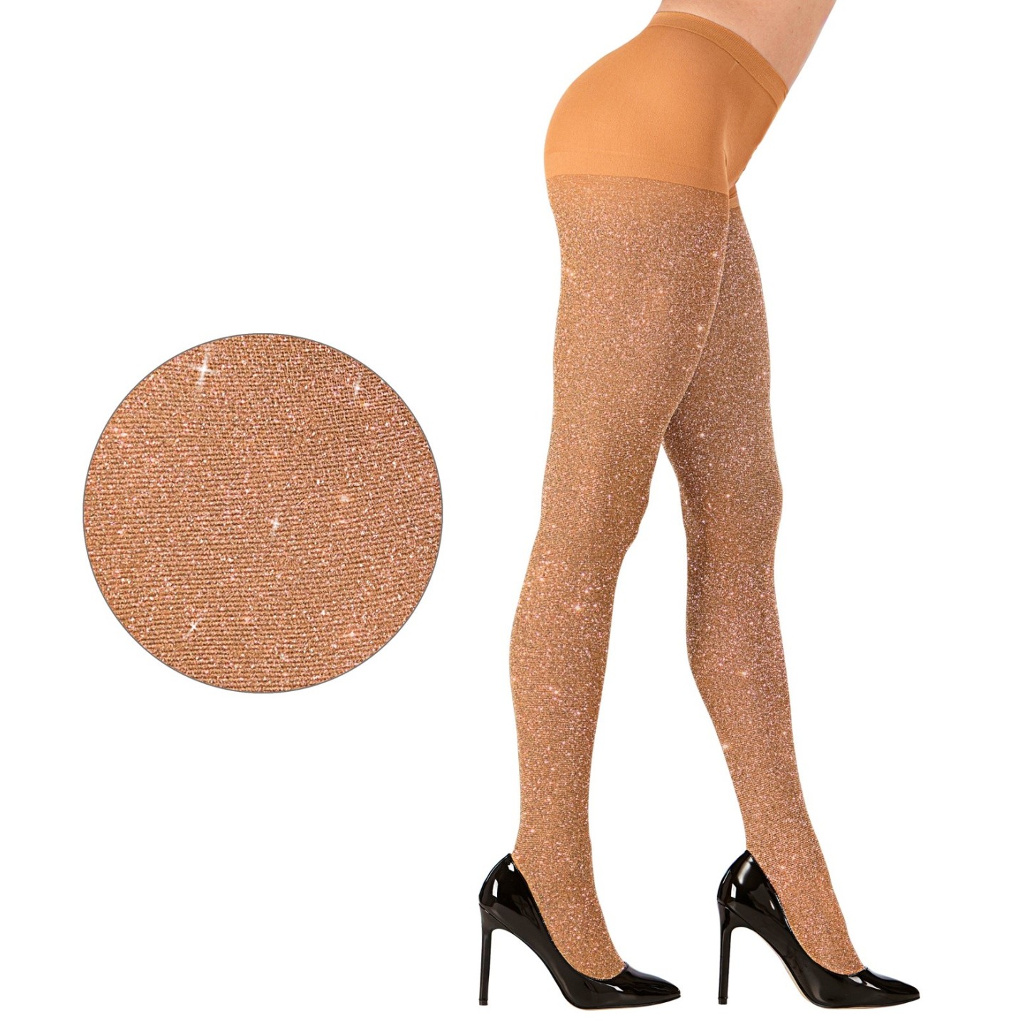Stratford on Avon Vertellen Symposium Gouden glitter panty dames | Jokershop.be - Verkleedwinkel