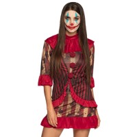 Killer clown kostuum dames halloween kleding