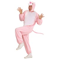Funny Panther kostuum roze volwassenen