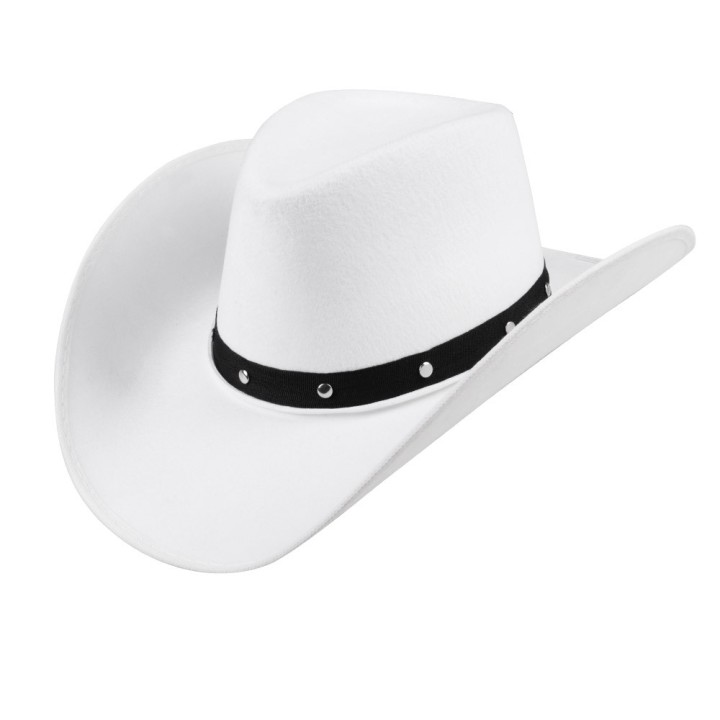 witte cowboyhoed cowgirl hoed accessoires carnaval 