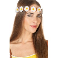 Bloemen haarband hoofband margrieten hippie accessoires