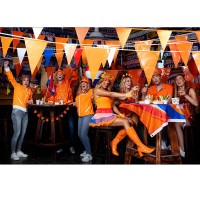 oranje LED-tiara retro lampjes supporters fanartikelen nederland