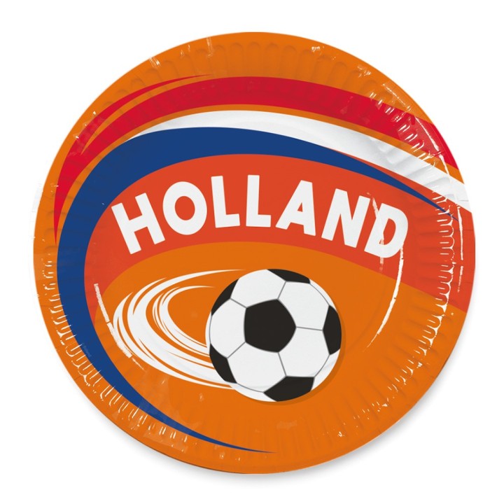 Kartonnen wegwerp bordjes nederland oranje fanartikelen holland