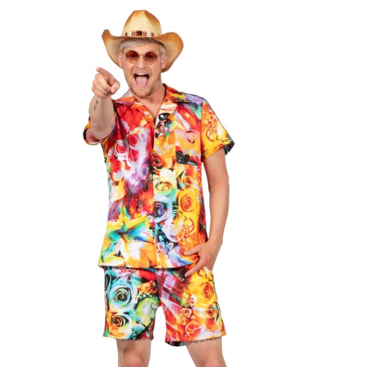 Hawaii festival outfit hemd shirt broek heren