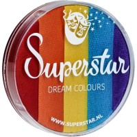 superstar dreamcolor splitcake schmink regenboog cake