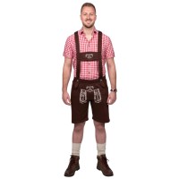 Tiroler broek heren bruin oktoberfest kleding