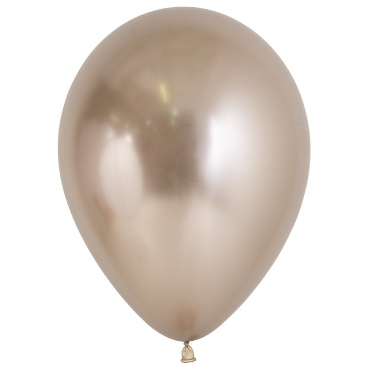 sempertex ballonnen reflex champagne chrome goud