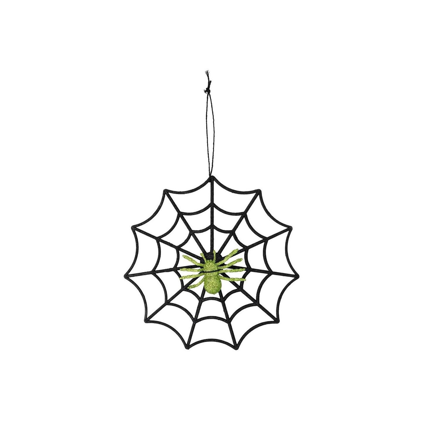 halloween spinnenweb met spin decoratie