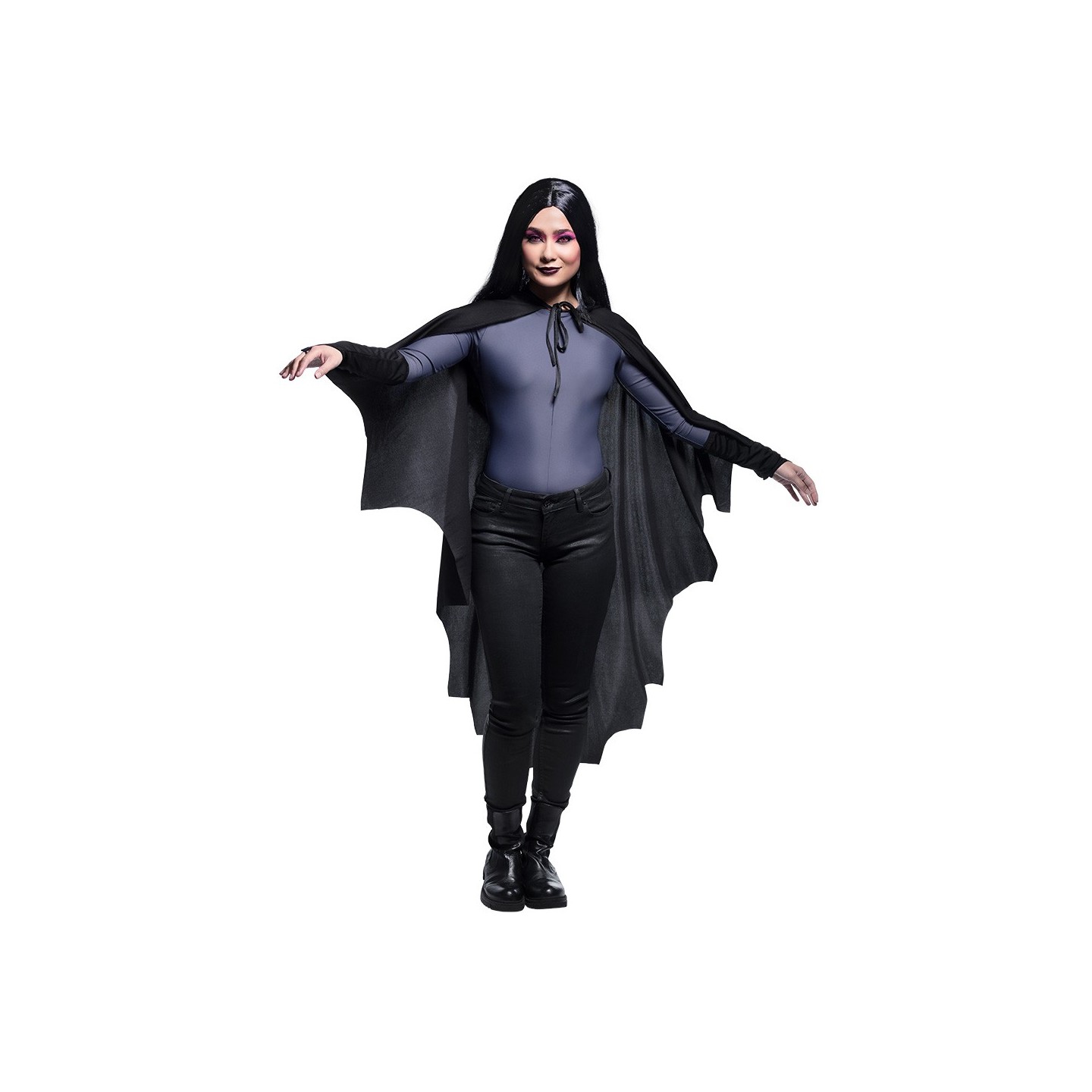 vleermuis cape zwart halloween outfit