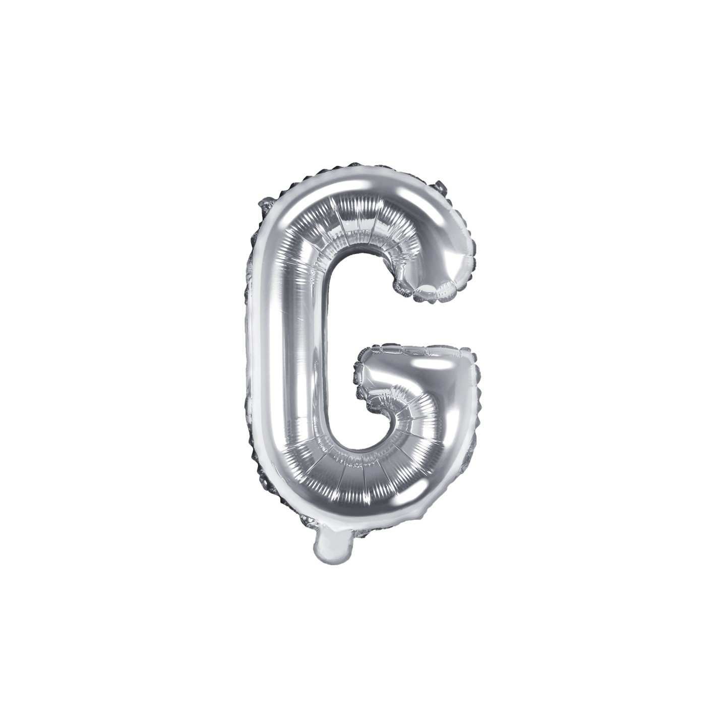 Letter ballon zilver letter G 35cm