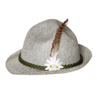 Tiroler hoed Ewald lichtgrijs