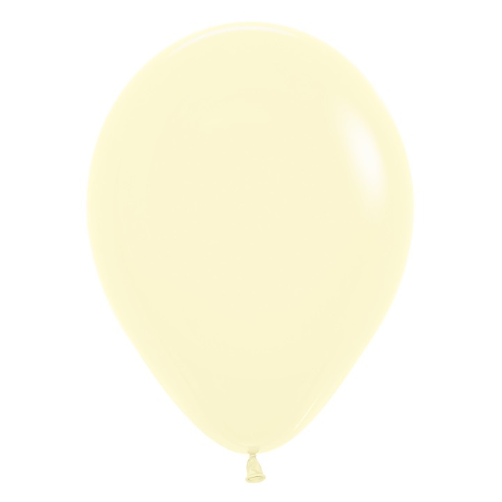 sempertex ballonnen pastel yellow mat