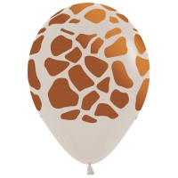 Ballonnen met giraf print 30 cm 5 stuks