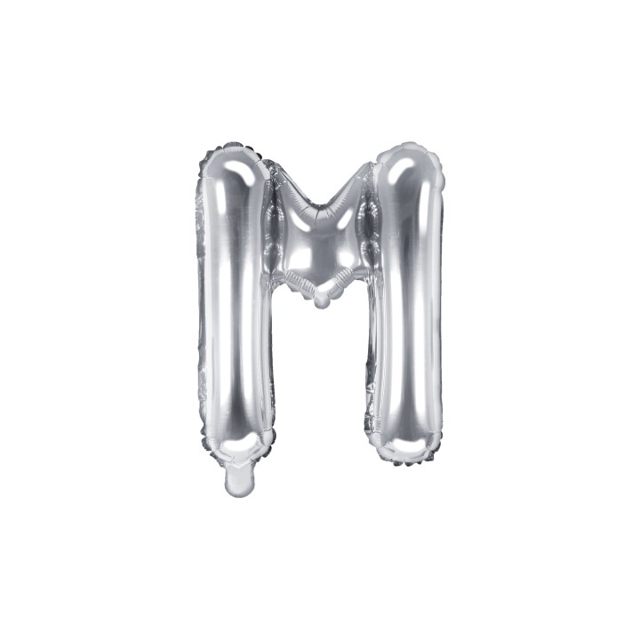 Letter ballon zilver letter A 41cm