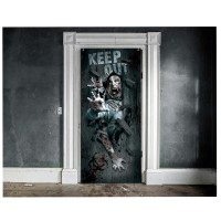 Halloween deurdecoratie zombie versiering scene setter