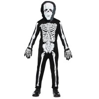 Skelet pak kind masker halloween kostuum