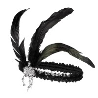 charleston jaren 20 accessoires kralen ketting flapper haarband