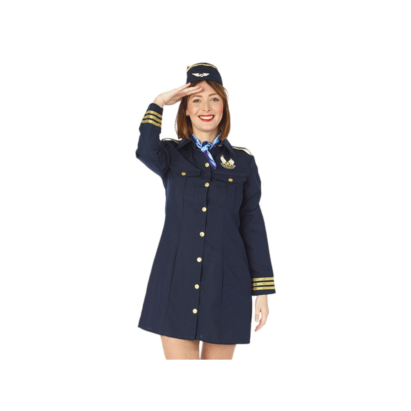 stewardess pakje dames carnaval kostuum