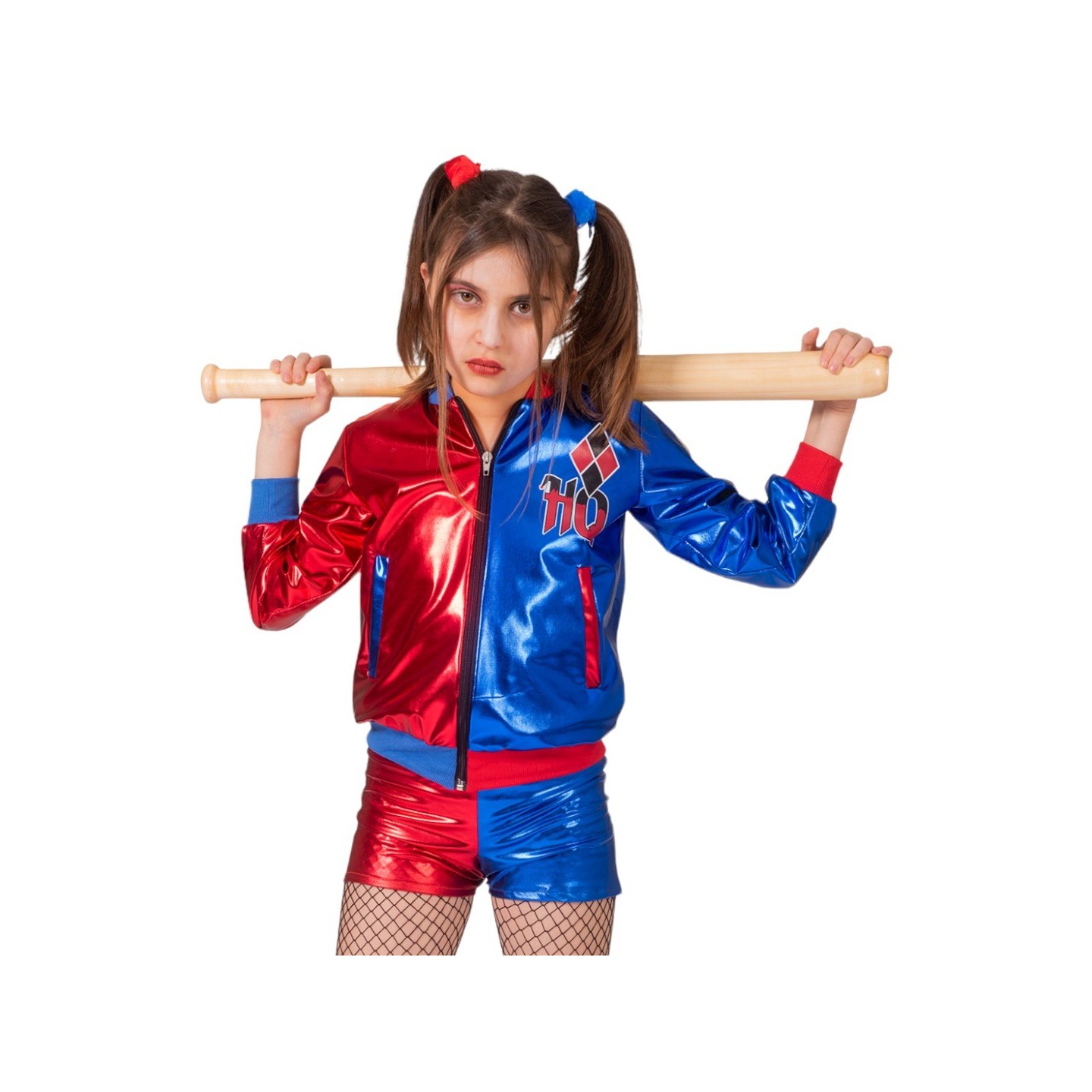 Meisje ik ontbijt gemiddelde Harley Quinn kostuum kind | Jokershop.be - Verkleedkleding