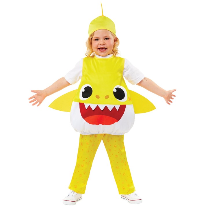 Baby Shark kostuum kind geel