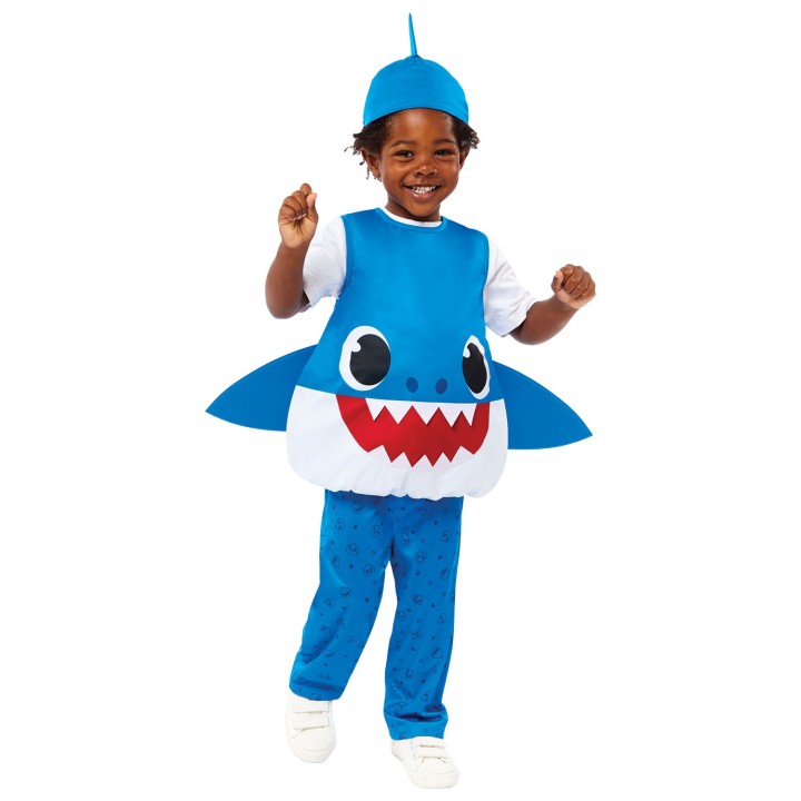 Baby Shark kostuum kind daddy blauw