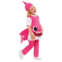 Baby Shark kostuum kind mommy roze