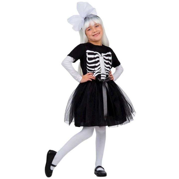 skelet kostuum kind tutu halloween pakje
