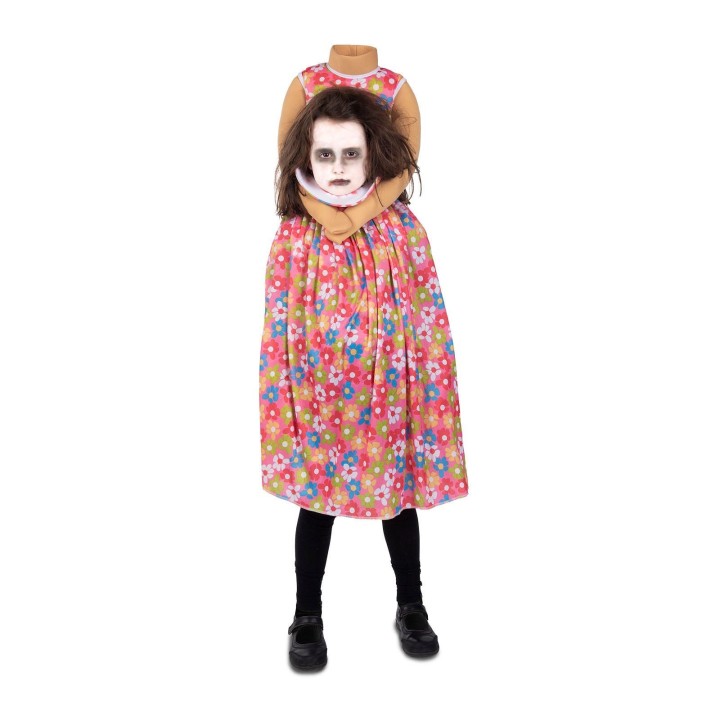 kind zonder hoofd kostuum meisje halloween kleding