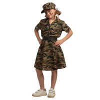 leger kostuum kind soldaten jurkje meisjes