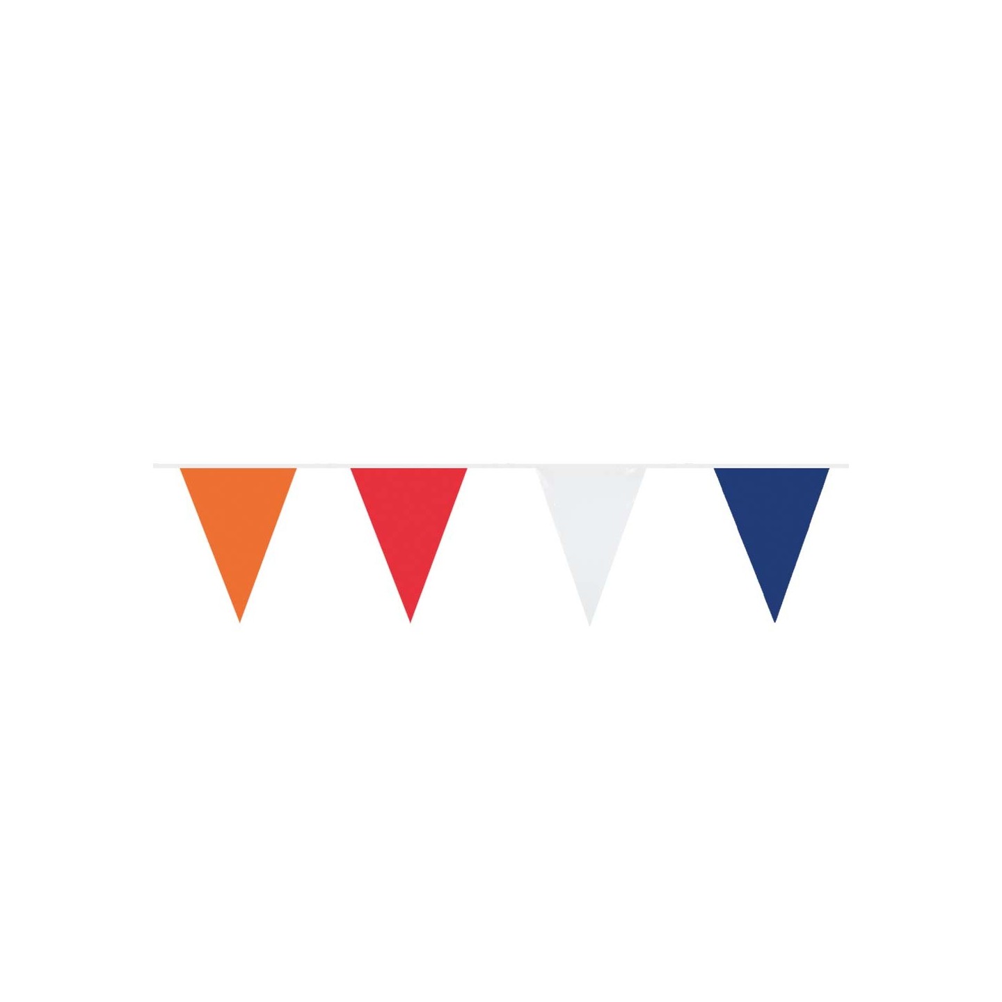 Vlaggenlijn Nederland oranje rood wit blauw 