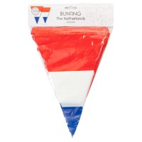 Vlaggenlijn Nederland vlaggetjes rood wit blauw 