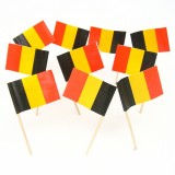 Cocktail prikkers Belgie vlaggetjes sticks
