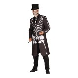 Skelet jas spectre kostuum heren halloween