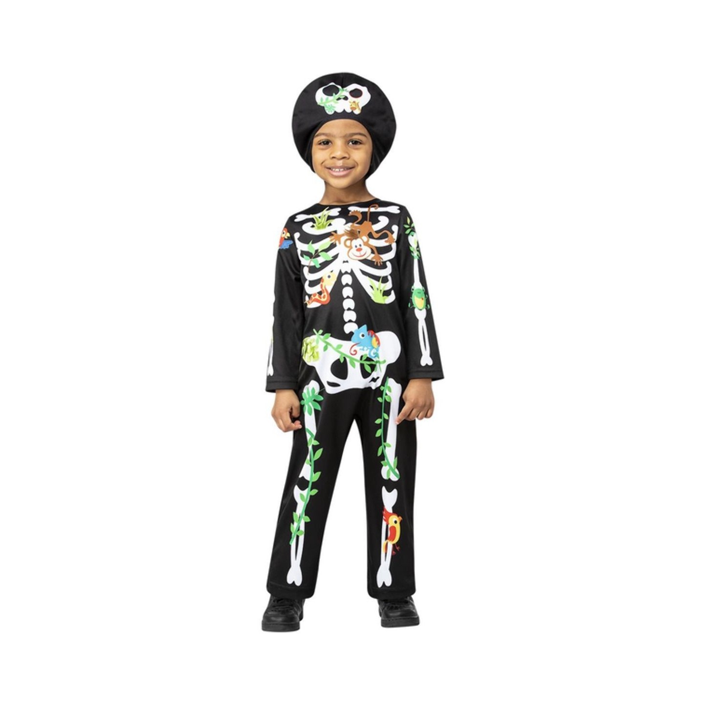 peuter kleuter halloween kostuum skelet pakje 