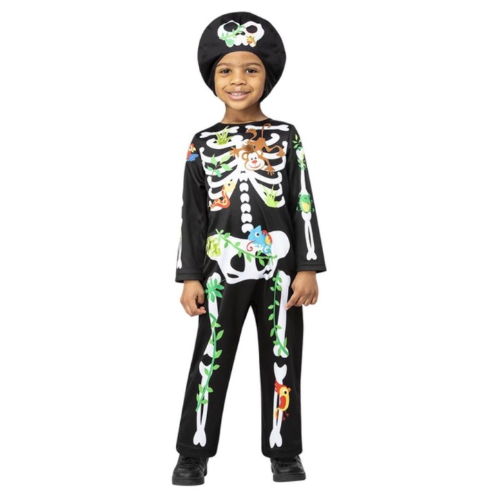 peuter kleuter halloween kostuum skelet pakje 