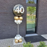 Folieballon multiballoon 3D sparkling 40 jaar