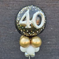 Folieballon multiballoon 3D sparkling 40 jaar