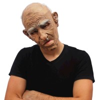 latex masker oude man ghoulish patriarca