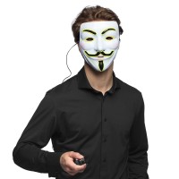 lichtgevend anonymous masker vendetta LED licht